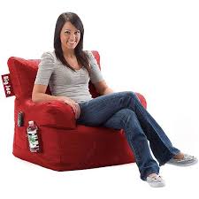 Big Joe Dorm Bean Bag Chair Red Pepper Walmart Com Bean Bag Chair Dorm Chairs Bean Bag Lounger