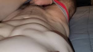 Hunk Showing Off Abs and Cock