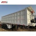 China Manufacturer of Dump Tipper Trailer 3 Axle 60 Ton Rectangular Support  Customisation Dump Trailer Stone Soil Coal Rear Tipping Semi Trailer