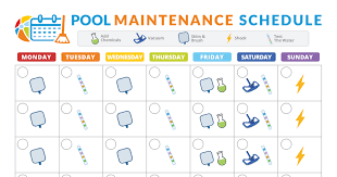 Pool Maintenance Schedule Pdf Pool Maintenance Schedule Pool Maintenance Swimming Pool Maintenance