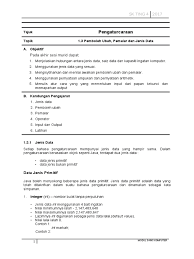 Bermula 2017, kurikulum bersepadu sekolah menengah akan digantikan secara berperingkat dengan kurikulum standard sekolah menengah. Sains Komputer T4 Pemboleh Ubah Pemalar Dan Jenis Data