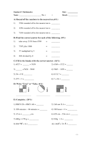 Bahasa melayu tahun 1 sk. Year 3 Mathematics Exercise