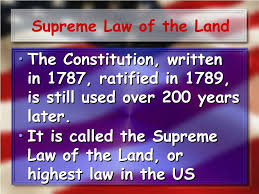 The supreme court has played a vital role in shaping american laws, upholding rights, and balancing the powers of the other two branches of government. Buy Constitution Is Supreme Law Of The Land Up To 66 Off