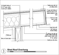 Shed Roof Overhang Detail Roof Detail Roof Construction Metal Roof
