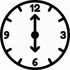 Night mode, analogue or digital view switch. Clock Six Six O Clock Time Icon Download On Iconfinder