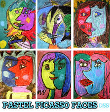 Download 898 picasso abstract stock illustrations, vectors & clipart for free or amazingly low rates! Oil Pastel Picasso Faces Art Lesson Deep Space Sparkle
