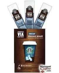 The italians have a saying, la dolce far niente, which translates as the this coffee gets its distinctive sweetness from the way it is roasted: Starbucks Decaf Via Ready Brew Italian Roast Instant Coffee Packets Discountcoffee Com
