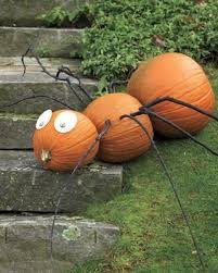 The Pumpkin Spider Halloween Diy Outdoor Halloween Outdoor Decorations Outdoor Halloween