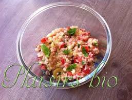 Les Entrees Bio Plaisirs Bio Semoule De Riz Taboule Recette Taboule