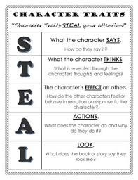 Character Traits Mnemonic Device Steal