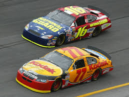 Denny hamlin edges ryan blaney in daytona 500; Greg Biffle Nascar Images 2004
