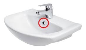 chromed/gold/white basin sink overflow