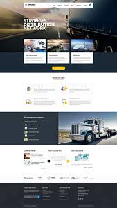 01 Hometrucking Psd Template For Logistics And Tra Website Template Design Web Design Websites Website Design Inspiration