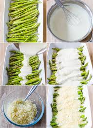 Asparagus Casserole In A Creamy Alfredo Sauce Topped With Crisp Cheesy Bread Crumbs This Aspar Asparagus Casserole Asparagus Casserole Recipes Baked Asparagus