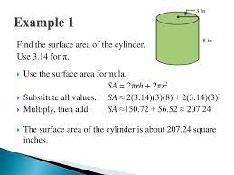 The resulting area will be in those square units. Ppt Surface Area Of Cylinders Powerpoint Presentation Free Download Id 7028779