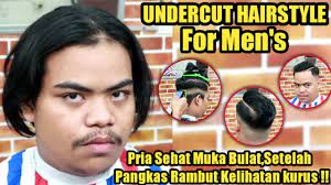 Maybe you would like to learn more about one of these? Undercut Hairstyle For Men S Pria Muka Bulat Setelah Pangkas Rambut Kelihatan Kurus Pakyan Youtube