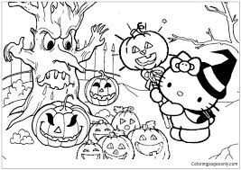 You can find your hello kitty halloween coloring pages from this category. Hello Kitty With Halloween Festival Coloring Pages Cartoons Coloring Pages Coloring Pages For Kids And Adults
