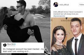 März) nur noch bei ihrem zweiten vornamen grace nennt, und nationalspieler mesut özil (27). Arsenal Star Mesut Ozil Says His Instagram Was Hacked After Pic Of Him Holding Ex Girlfriend Mandy Capristo Surfaces With Cryptic Message