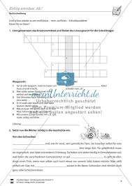 15 Rechtschreibung Ck K Arbeitsblatter Worksheets Crossword Puzzle