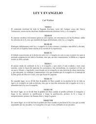 Ley Y Evangelio Escritura Y Verdad