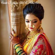 9 Hairstyle On Nauvari Saree For Medium Hair