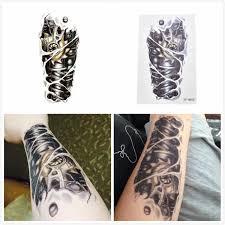 Now that tattoo culture has caught on there is one thing that most people do not realize. 3d Black Robot Mechanical Arm Fake Transfer Tattoo Stickers Hot Sexy Cool Men Spray Waterproof Designs Temporary Tattoos Aliexpress