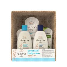 Debating which bathtub or bath seat is best for your baby? Aveeno Baby Essential Daily Care Baby Mommy Gift Set Featuring A Variety Of Skin Care