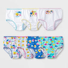 1950s vintage lingerie, retro pin up underwear. Toddler Girls 7pk Baby Shark Briefs Target