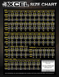 Shuswap Ski Board Size Charts