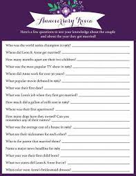 Challenge them to a trivia party! 43 Best Anniversary Games Ideas Bridal Shower Games Wedding Shower Games Anniversary Games