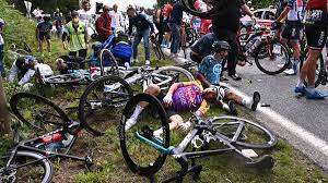 The start of the tour de france on saturday was almost immediately derailed by a major crash caused by an onlooker. Sapmw4zwunmc8m