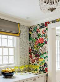 Kitchen walls are already covered with cabinetry and windows so the wallpaper will be needed in very small spaces. 22 Kitchen Wallpaper Ideas Modern Designs To Update Your Cooking Space Real Homes