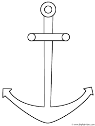 15 transparent anchor coloring page professional designs for business and education. Anchor Coloring Page Sea Marine