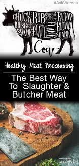 the best way to slaughter and butcher meat healthy meat