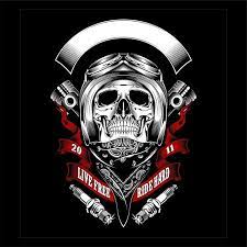 Maybe you would like to learn more about one of these? Gambar Tengkorak Dengan Helm Sepeda Motor Dan Bandana Vektor Topi Keledar Grafik Bandana Png Dan Vektor Untuk Muat Turun Percuma Skull Illustration Skull Motorcycle Helmets