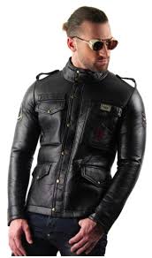 Military Leather Jacket With Army Patches Cool Jackets For Men Leather Jacket Stylish Jackets