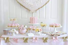 Concrete And Honey Sugarcoated Bridal Shower Pastel Baby Shower Baby Shower Party Themes Pink Baby Shower Party