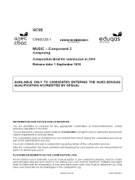 Here are some ideas to get you started. 2018 Gcse Eduqas Composition Briefs Musical Compositions Sound