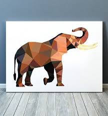 Pin By Dwi Ari Setyo Nugroho On Elephant Logo Design Animal Posters Geometric Animals Wildlife Prints