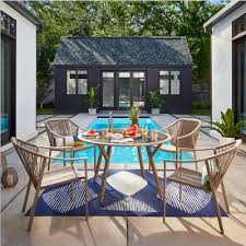 Levy 4pk Patio Dining Chair Beige Project 62 Target Patio Modern Outdoor Patio Outdoor Dining Spaces