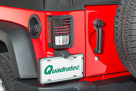 Jeep Tweaks Jt17 B Usa Flag Tail Light Guards In Black Powder Coat For 07 18 Jeep Wrangler Jk Quadratec