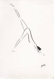 Down Dog Yoga Pose Drawing Black Ink Etsy Yoga Art Yoga Drawing Yoga Illustration