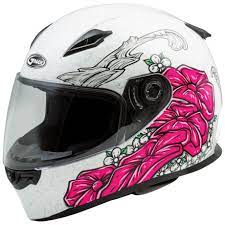 Gmax Ff49 Yarrow Matte White Pink Full Face Helmet G7495407 Comida Italiana Bae