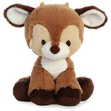 Dashing The Sitting Stuffed Reindeer By Aurora Cute Stuffed Animals Reindeer Deer Stuffed Animal