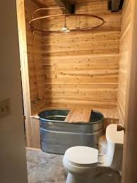 20 Stock Tank Bathtub Ideas For Indoor And Outdoor Wanda Olesin In 2020 Tiny House Shower Tiny House Bathroom Bathroom Style