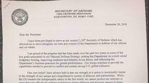 When writing a professional letter, there are numerous factors related to the format of the letter that should generally be followed. James Mattis Quits Read His Resignation Letter Critiquing Trump Vox