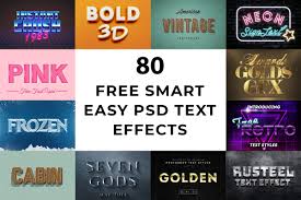 Free vector icons in svg, psd, png, eps and icon font. 80 Free Smart Easy Psd Text Effects Creativetacos