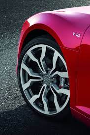 Red Car Audi Wheel Details Vehicle Audi R8 Spyder Audi Wheels Audi