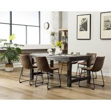 With everything you need for your next family gathering or dinner party, this set includes one table, four chairs, and one bench. Best Dining Room Ideas Designer Dining Rooms Decor Grey Leather Chairs Dining Room