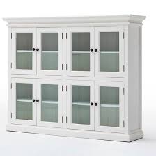 Halifax White Low Kitchen Storage Cabinet 8 Door Akd Furniture